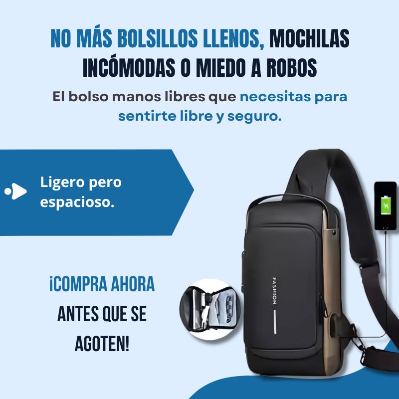 Bolso manos libres antirrobo