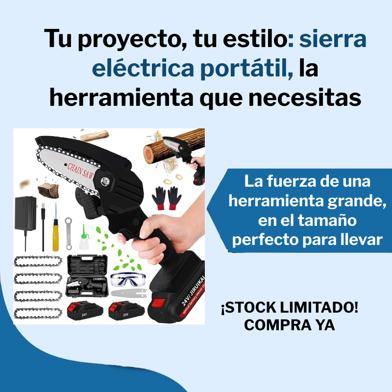 Sierra Eléctrica 24 voltios
