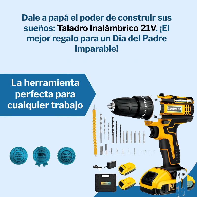 Taladro Inalámbrico 21v Percutor