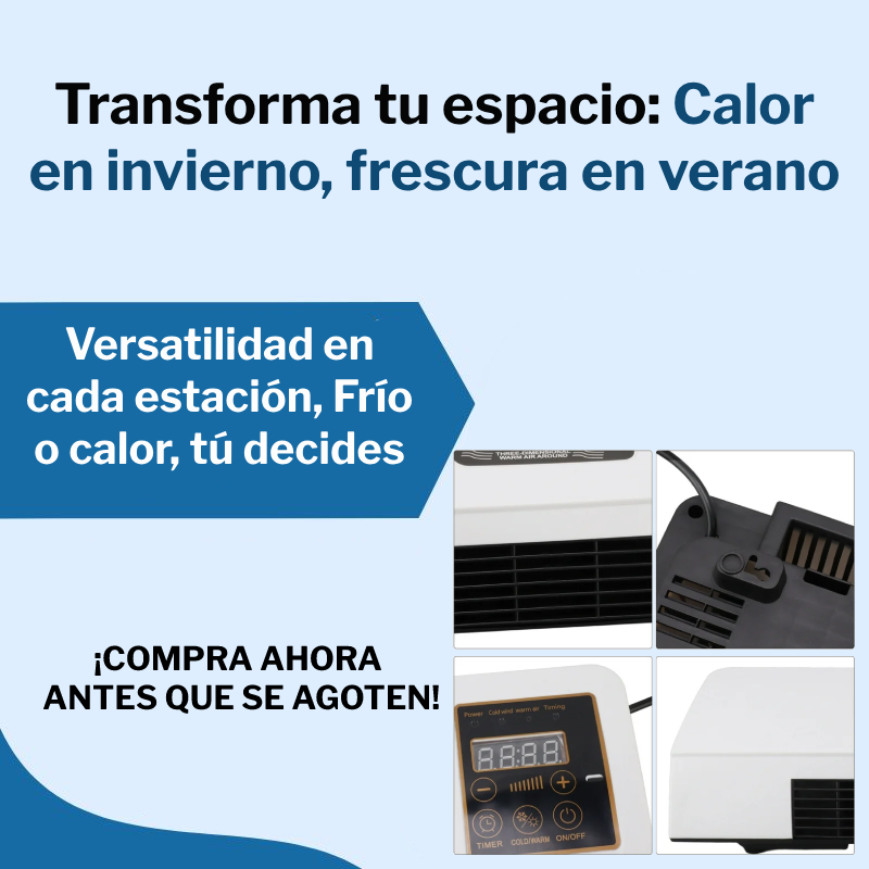 Calentador de Pared - Aire Frío y Caliente