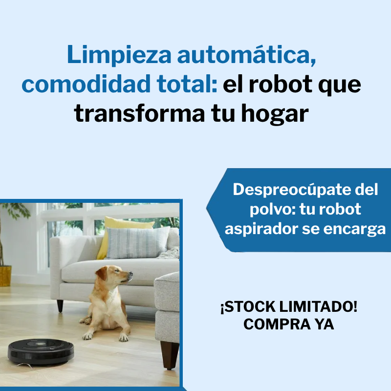 Aspiradora Robot 3 en 1