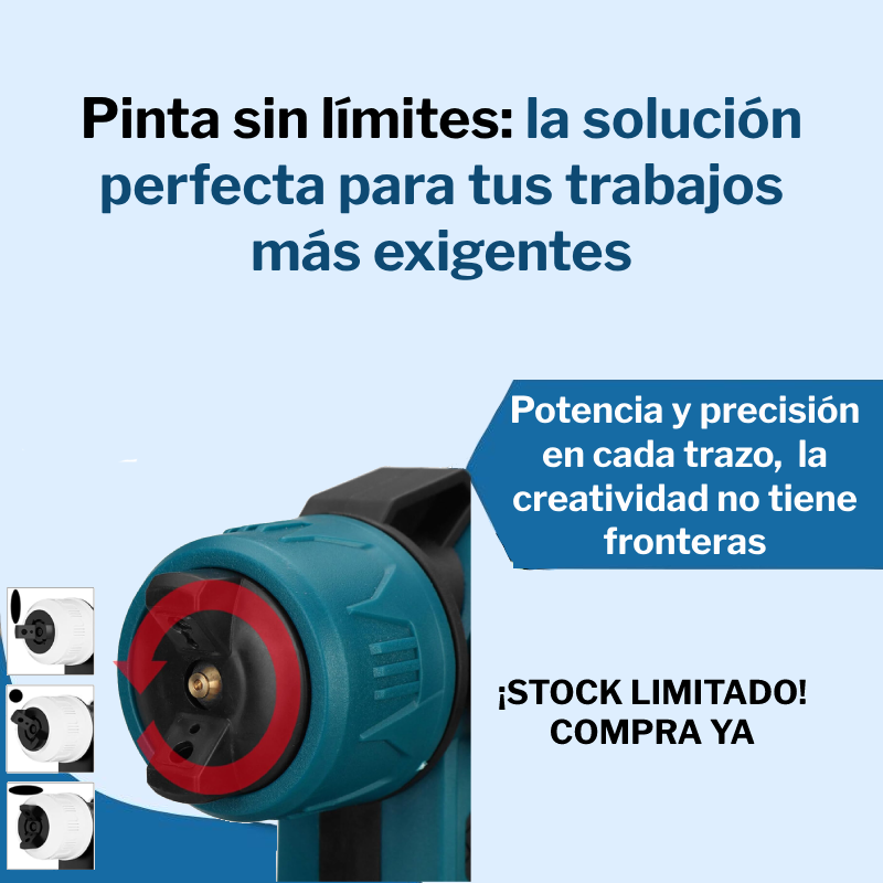 Compresor de pintura profesional de 2 baterías