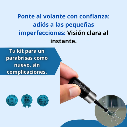 Paquete de Soluciones para Reparación de Parabrisas