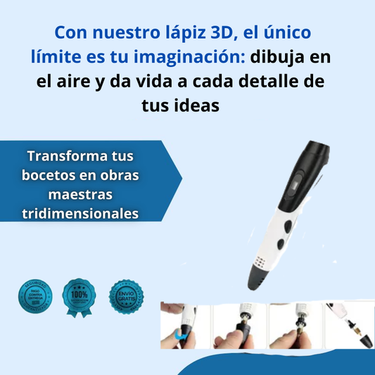 Lapíz 3D de Silicona