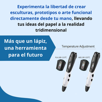 Lapíz 3D de Silicona