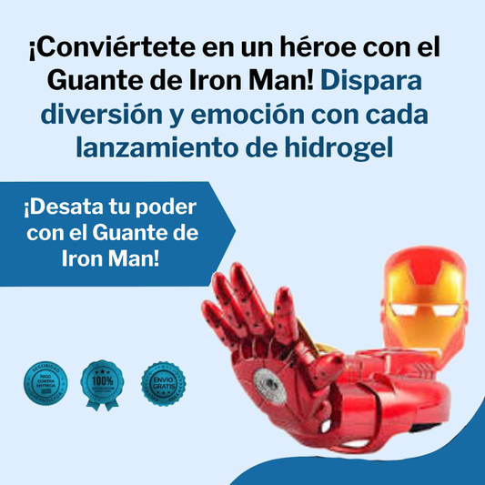Guante de Iron Man con Lanzador Hidrogel