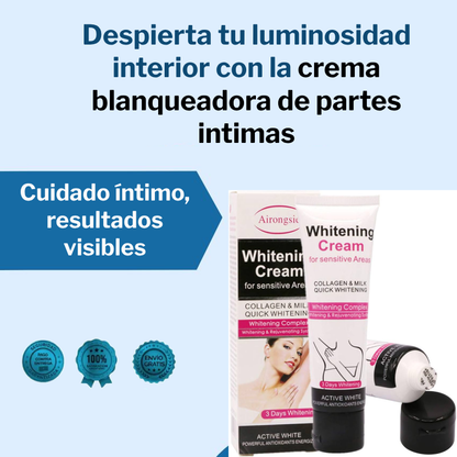 Crema blanqueadora de parte intimas