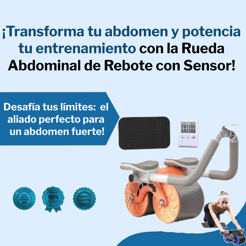 Rueda Abdominal de Rebote con Sensor