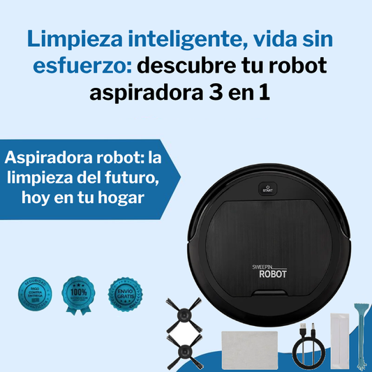 Aspiradora Robot 3 en 1