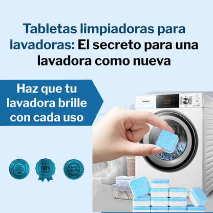Tabletas limpiadoras para lavadoras