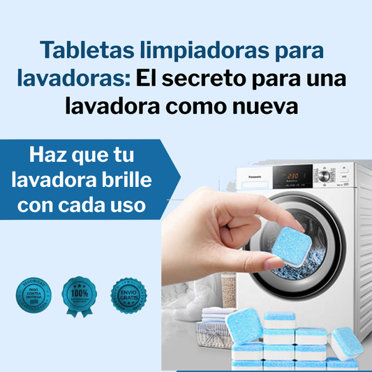 Tabletas limpiadoras para lavadoras