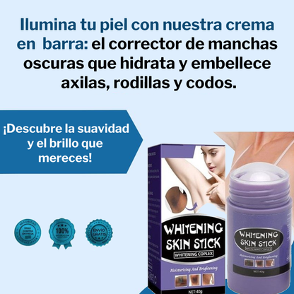 Corrector de manchas oscuras blanqueadora hidratante para axilas, rodillas y codos