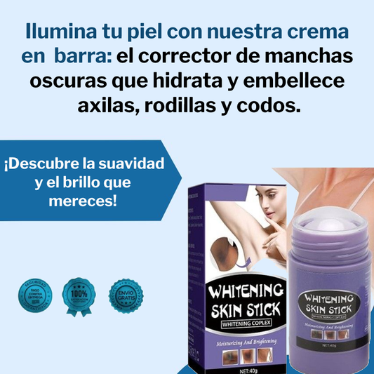 Corrector de manchas oscuras blanqueadora hidratante para axilas, rodillas y codos