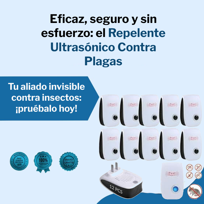 Repelente Ultrasónico Contra Plagas