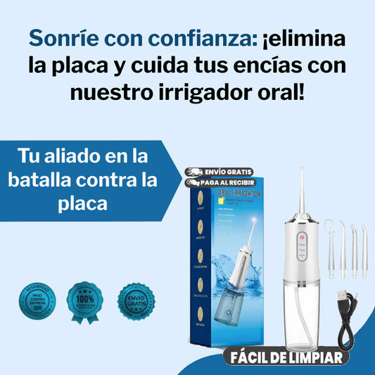 Irrigador oral limpiador de dientes