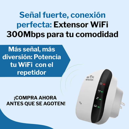 Extensor Repetidor De Señal Wifi 300mbps