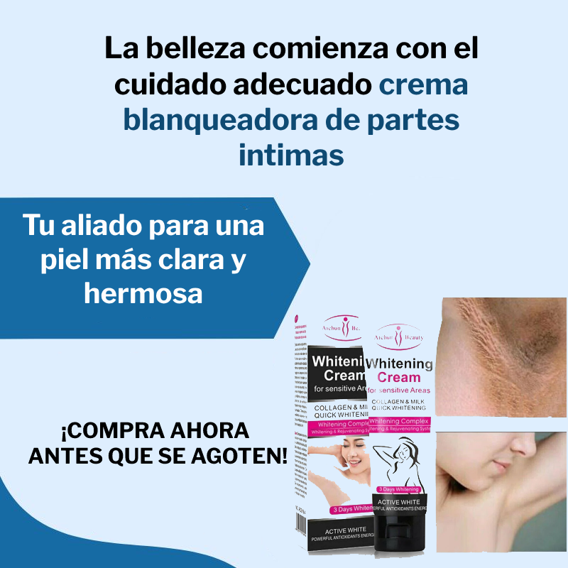 Crema blanqueadora de parte intimas