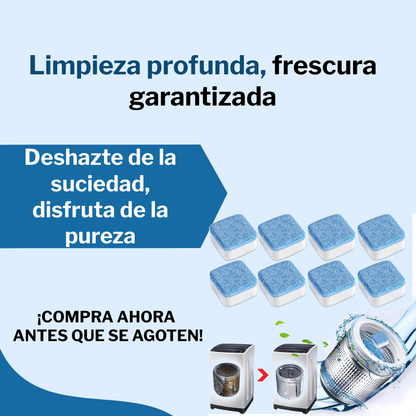 Tabletas limpiadoras para lavadoras