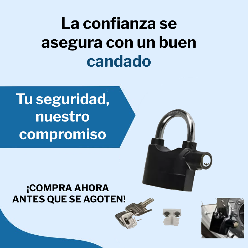 Candado con alarma para Moto