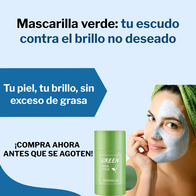 Mascarilla Verde Controla Grasa