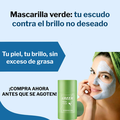 Mascarilla Verde Controla Grasa