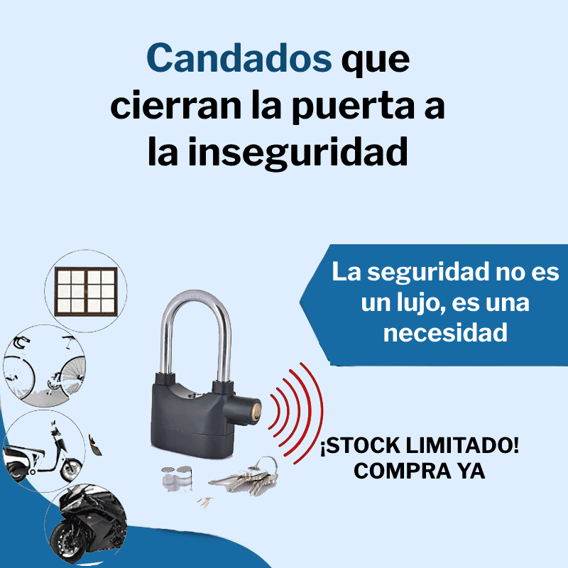 Candado con alarma para Moto