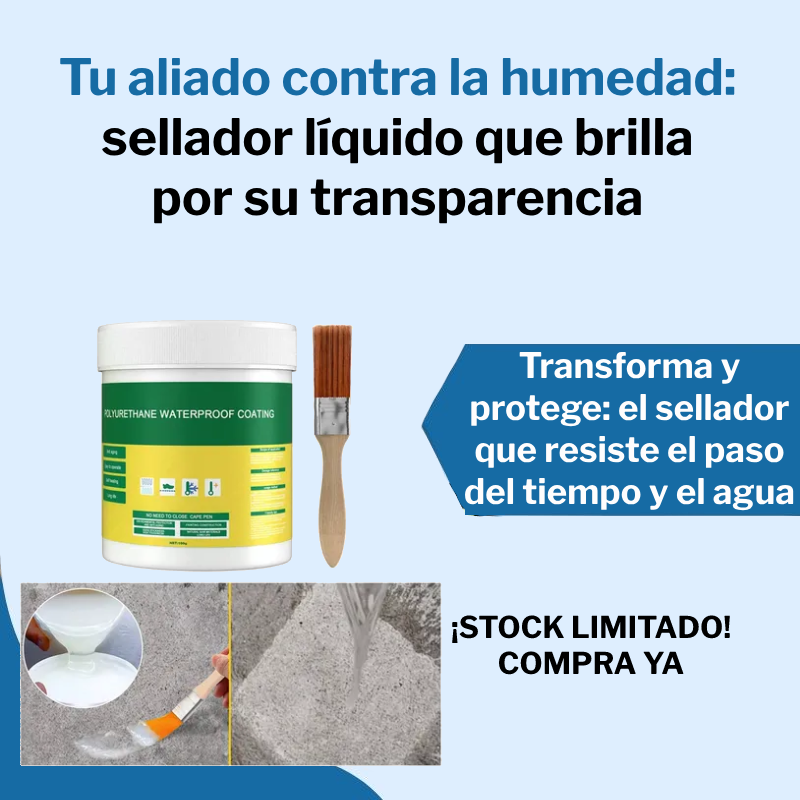 Liquido de Sellado Transparente Resistente al Agua