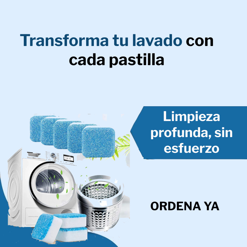 Tabletas limpiadoras para lavadoras