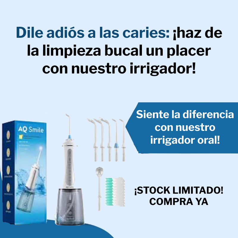 Irrigador oral limpiador de dientes